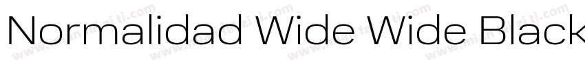 Normalidad Wide Wide Black字体转换